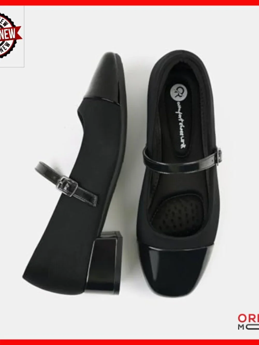 Orthopedic Mary Janes Low Heel Chunky Pumps for Bunions Comfort Work Shoes
